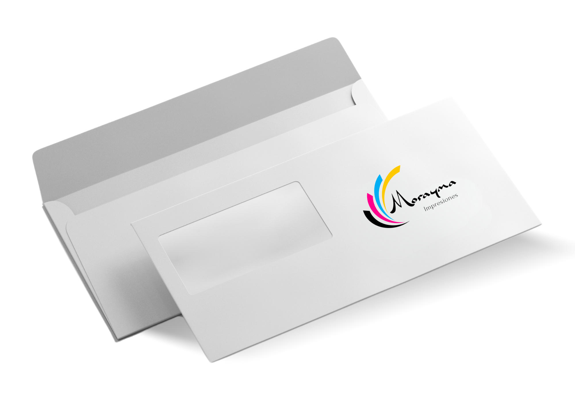 Sobres personalizados impresos en imprenta online de Granada | Impresiones Morayma